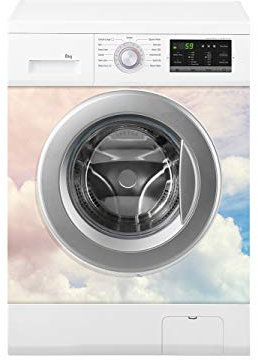 Vinilo para Lavadora Nubes de Colores | Varias Medidas 70 x 70 cm | Adhesivo Resistente y de Fácil Aplicación | Pegatina Adhesiva Decorativa de Diseño Elegante