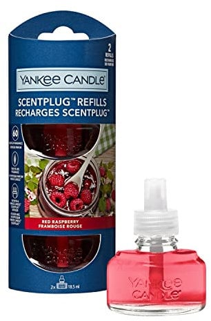 Yankee Candle ScentPlug Fragrance Refills | Red Raspberry Plug in Air Freshener Oil | Up to 60 Days of Fragrance | 2 Count