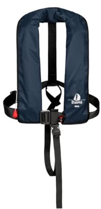 12skipper Automatik-Rettungsweste 165N mit Harness, Schwimmweste, Navy