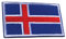 Aufnäher mit Island-Flagge, bestickt, zum Aufbügeln oder Aufnähen – Emblem, taktische Militärmoral, lustige Flicken, Abzeichen, Applikationen mit Klettverschluss, Rückseite