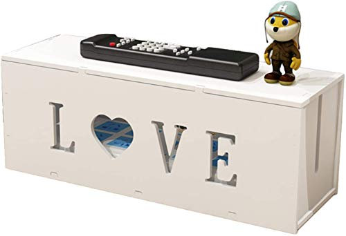 Verve Jelly Cable Organisers Box,Wire Management Cable Storage Box Extension Box Power Strip Cable Tidy Box ABS Material,36x12x13.5cm