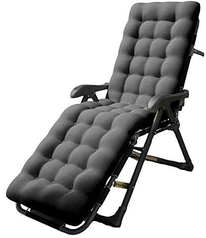 WYYUE Liegestuhl Klappbar - Sonnenliege Sun - 7-Stufig Verstellbarer Rückenlehne - Mit Kopfstütze - Bis 200 Kg Belastbar - Ergonomisch Liege Gartenstuhl - Für Garten, Balkon, Strand Terrasse,Grau