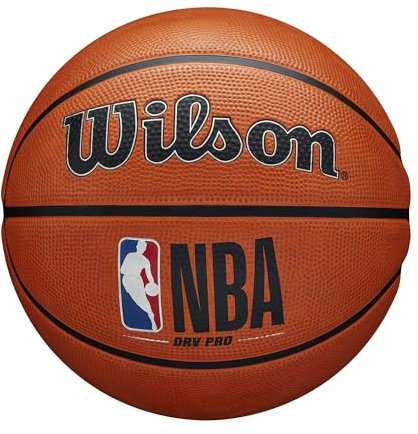 Wilson Basketball, NBA DRV Pro Model, Outdoor, Tackskin Rubber, Size: 6, Brown