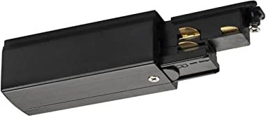 Schienensystem S-Track Dali Einspeiser rechts in Schwarz Kunststoff