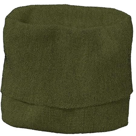 Disana SCHLAUCH-SCHAL, 100% Bio-Merinowolle GOTS, IVN Best | extra leicht und warm | Baby Kleinkind Kind Unisex | Made in Germany | Oliv-Anthrazit Gr. 2