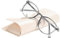 FONHCOO Blaulichtfilter Brille Damen TR90 Blaulichtbrille ohne Sehstärke, Superleichte Anti-Müdigkeit Computerbrille Gaming Schutzbrille (Durchsichtig Grau)