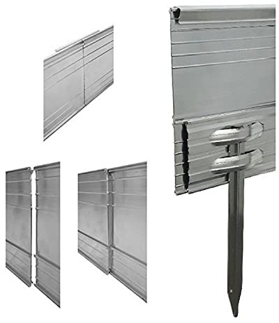 Green-Split Bordure de Jardin en Aluminium Ultra Solide Hauteur: 10-14-24 cm, Longueur: 1-30 m | Bordure Jardin