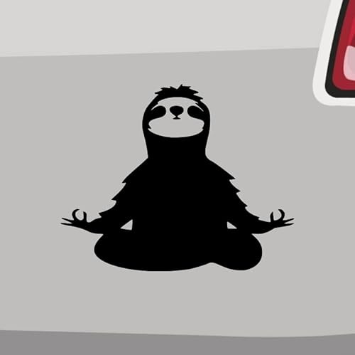 Faultier Aufkleber -6 Größen 21 Farben- Meditation Entspannung Schlaf Buddhismus