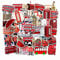 Aufkleber London Bus Rot London Sticker Reise Vsco für Koffer Mac-Notebook Laptop-Aufkleber Aufkleber Flagge Großbritannien England Red Bus