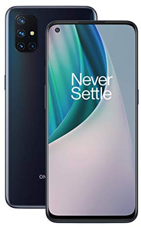 OnePlus N10 5G 6GB RAM and 128GB Storage SIM-Free Smartphone with Quad Camera, Dual SIM and Warp Charge 30T - Midnight Ice - 2 Year Warranty (Renewed)