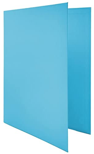 Raylu Paper® - 4 x D-Ringbuch 25 mm, A4-Ordner mit Ringen zur Aufbewahrung von Dokumenten, A4 Größe 33,5 cm hoch x 26 cm breit und 4 cm breiter Rücken (Hellblau)