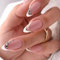 24 PCS Moyen Amande Faux Ongles Acrylique Brillant Ongles à Coller Couverture Complète Glossy Artificiels Press on Nails Acrylique Faux Ongles Autocollants pour Femmes et Filles (Motif Léopard)
