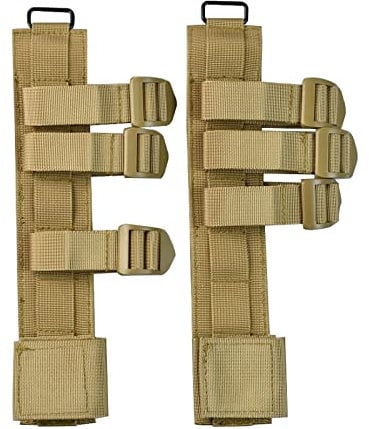 Hdlsina Tactical Gear Tool Sheath MOLLE Attachment Knife Sheath Bag Flashlight Holster Utility Tool Pouches Case Tactical Gear Holder (Khaki)