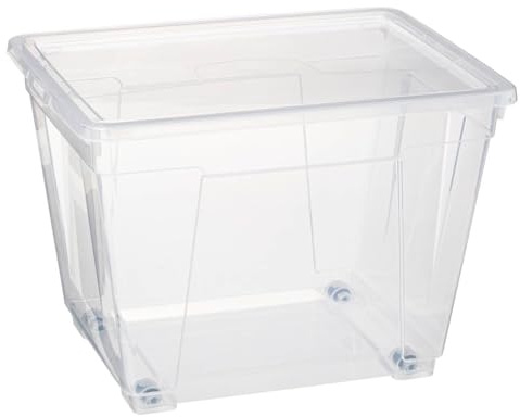 5 five simply smart 5five Aufbewahrungsbox aus Kunststoff, transparent, 20 l