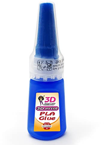 3DPLady PLAGlue – Colla istantanea per stampante 3D in plastica (SuperGlue) per incollare componenti in PLA, ABS, PETG, TPU ad asciugatura rapida