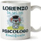 Mugffins Tazza Personalizzata in ceramica per PSICOLOGO uomo 11 oz / 350 ml - In italiano - Koalificati Personalizzati - Idea regalo per compleanno, anniversario, natale, laurea
