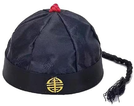 Frotox Chapeau Chinois Traditionnel Dynastie Qing pour Adultes Et Enfants Chapeau L'empereur Chinois Chapeau Costume Casquette Photographie Amusante Chapeau Traditionnel Chinois