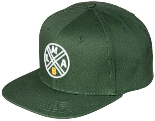 LMAB Snapback Cap, Angler Kappe, Angelbekleidung, Fishing Cap, Angelmütze, Angel Hut (Green)