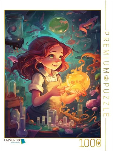 CALVENDO Puzzle Die kleine Wissenschaftlerin | 1000 Teile Lege-Größe 64 x 48 cm Foto-Puzzle für glückliche Stunden