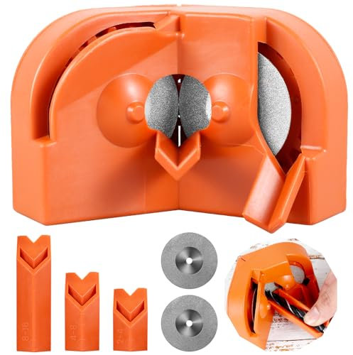 Sutowe generic Electric Drill Bit Sharpener High Hardness Drill Bit Grinding Sharpener Multifunctional Cobalt Drill Bit Grinding Tool with 2 Grinding Wheel Discs for High Speed Steel Carbide home