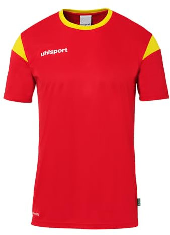 uhlsport Unisex Squad 27 Kurzarm Trikot, Rot/Limonengelb, XXL EU