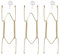 sourcing map 3pcs Plate Hanger, 6 Inch Stainless Steel Invisible Wall Plate Hangers with Wall Decorative Hooks and Tip Protector for Decorative Plates and Art