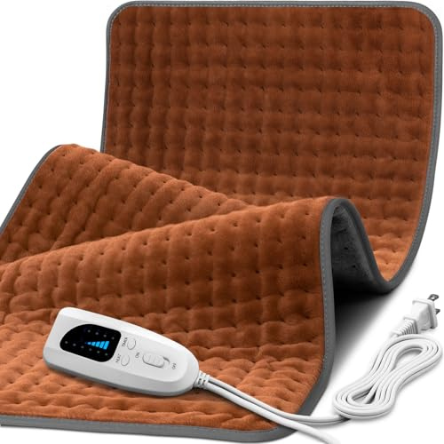 XXXL Heating Pad for Back Pain Relief, Heated Pad for Neck/Shoulders/Legs/Knees/Feet/Cramps, 6 Heat Settings Auto-Off, Heat Pads for Women, Birthday Mothers Day Gifts for Mom Wife Grandma Her, 17x33