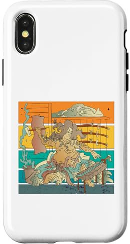 Hülle für iPhone X/XS Katana Schmied Schwert machen traditionelles Handwerk Japan