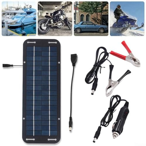 Celle solari, pannello solare portatile da 60 W, carica batterie per auto, caricabatterie portatile, per camper, auto, furgone, barca