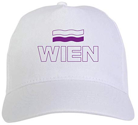 Österreich Cap Stadt Wien bestickt Klettverschluss - Sportlich Ultras, aus Polyester, 5 Panels Slogan, grün, One size