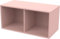 Flexa DOTS Bücherregal Kinder | Kinderzimmer Möbel | Wandmontierte Aufbewahrungseinheit mit 2 Fächern | Ideal Regal für Spielzeug, Bücher & Kleidung | Farbe: Rosa