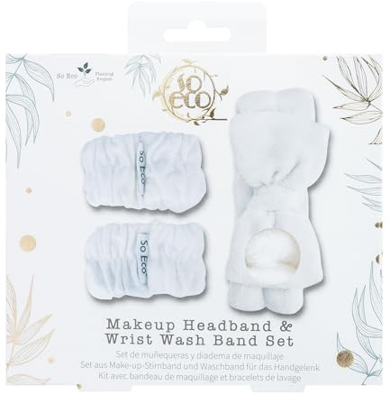 So Eco Makeup Headband & Wrist Wash Band Set