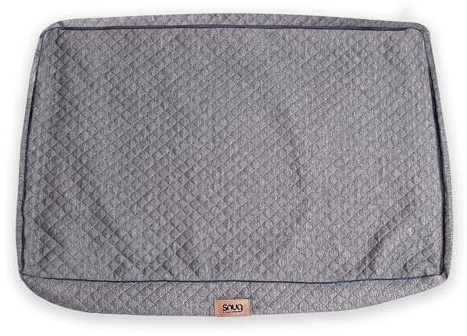 Snug Furry Friends Dog Bed Cover Only - Super Soft and Comfortable for Cat Dog - Spare Pet Bed Cover - Matching Pet Bed Available - Machine Washable - Small/Medium - 75 x 50 x 11cm, Grey