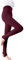 Generisch Legging d'hiver pour femme, collants chauds pour pieds, jambe nue, porte-jarretelles d'artefact grandes tailles, Bordeaux, taille unique