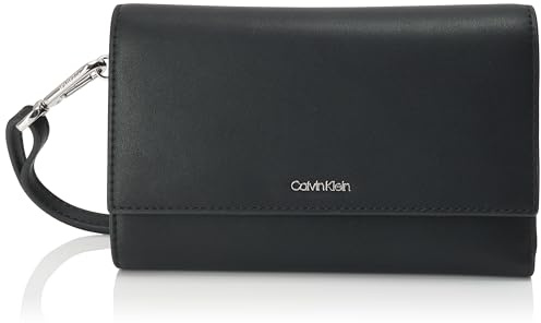 Calvin Klein Damen CK Must Large Trifold XL LV04F1031G Geldbörsen, Schwarz (Black), Einheitsgröße, Schwarz (Schwarz), Einheitsgröße