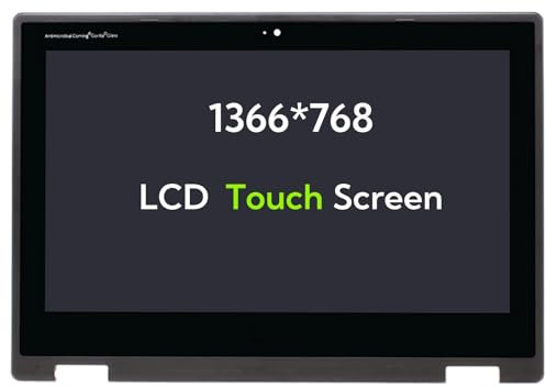 NBPCLCD Ersatzbildschirm 6M.H90N7.001 6M.H90N7.002 für Acer Chromebook Spin 511 R752TN R752T LCD Touch Display Digitizer Montage + Blende 29,5 cm 40pin 1366 x 768