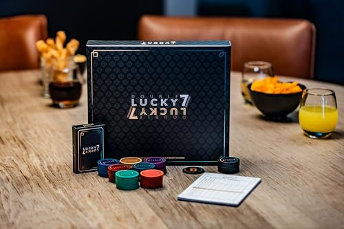 Double Lucky 7 - Der SPIELHIT von 2025! – Das Neue Brettspiel, bei dem Strategie und Glück zusammenkommen – Für Jung & Alt, zu Hause oder mit Freunden – 2 bis 7 Spieler – Spielbereit in 5 Minuten