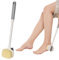 Brosse pour Pieds de Douche,Brosses de Lavage des Pieds en Silicone, Brosse D'orteils pour La avec Long Manche, Brosse de Nettoyage des Orteils, Lave Pied Douche,Pour Personnes Agées,Aemmes Enceintes