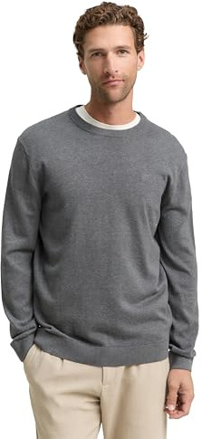 TOM TAILOR Herren Strickpullover mit Crewneck