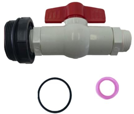 kowaku Rain Barrel Spigot Faucet Kit 2 inch Thread Hardware Thread Seal Tape Drum Spigot
