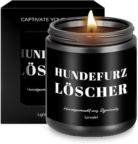 Geschenke Für Frauen Duftkerze Hundebesitzer Männer Geburtstagsgeschenk | Kerzen Schwester Beste Freundin Mama Partner Frau Ehemann Dankeschön Geschenk Lustige Duftkerzen Im Glas Lavendel Kerze