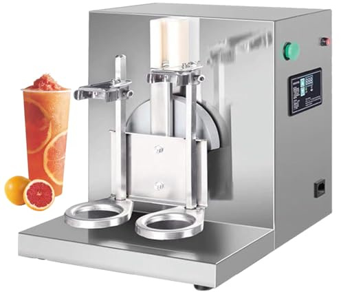 VzxCrue Electric Double Frame Milk Tea and Cocktail Shaker,Electric Double Head Milk Tea Shaking Machine,for Bubble Tea Boba Tea Juice Coffee Milk Wine Cocktail