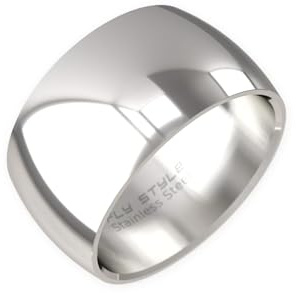Fly Style Breiter Edelstahl Bandring - Herren Damen Daumenring - Hochwertiger Verlobungs- und Ehering