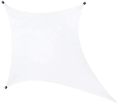PSYWORK Schwarzlicht Segel Spandex | Crystal Clear Shape IV | Weiß | 2,25 x 3m | UV-aktiv | Leuchtend | Wandtuch Wandbehang Stoff Neon Deko Party Tuch Tapestry Poster PSY Goa