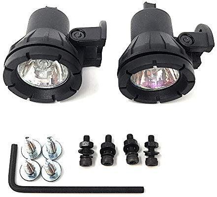 Alchemy Parts Motorrad Mini Fahren Tagfahrlicht DRL für Adventure | Touring | Pendler motorräder | Klein, kompakt, 20 W, wasserdicht (Paar)