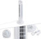 Arebos Turmventilator | 50 Watt | 60°-Oszillation | 3 Geschwindigkeitsstufen | Ventilator mit Tragegriff | weiß | leise