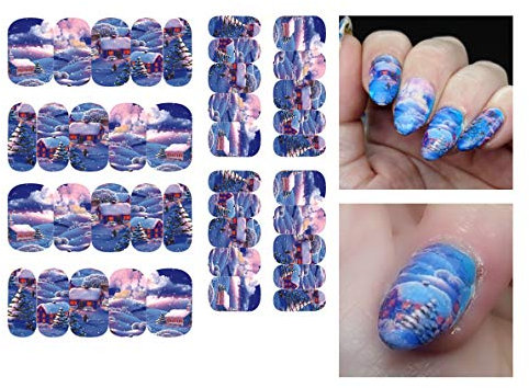 Christmas Collection (Christmas Village Nail Wrap)