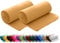 wometo 2er Set Polar Fleecedecke oekoTex 130x160 ca. 400g mit Anti-Pilling und Kettelrand gelb senfgelb