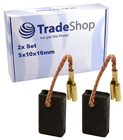 2 escobillas de carbón para amoladora angular Hilti DEG 125 P, DEG 125 D, DEG 150 P, DEG 500 D, DCG 125 S, DCG 500 S, DAG 125 SE, HG 500 D