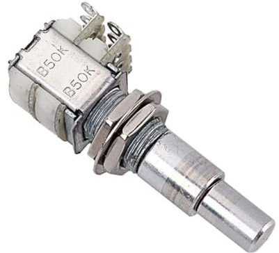 Alnicov Mini B50K Dual Pots Gestapeltes konzentrisches Potentiometer mit Mittelarretierung für E-Gitarren Bass